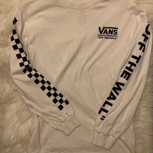 vans “off the wall” long sleeve tee